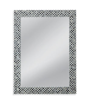 Bassett Mirror Coastal Black/White Henn Wall Mirror