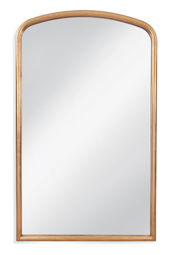 Bassett Mirror Modern Antique Gold Leaf Brookings Arched Floor Mirror