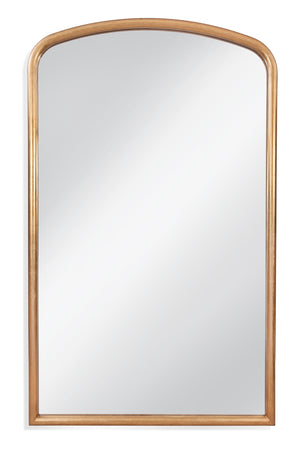 Bassett Mirror Modern Antique Gold Leaf Brookings Arched Floor Mirror