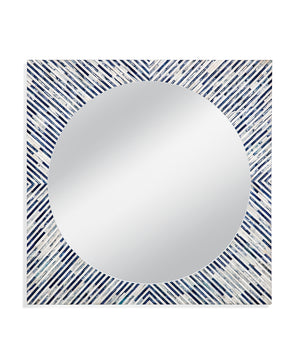 Bassett Mirror Modern Bone Sunburst Bone Wall Mirror