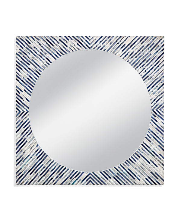 Bassett Mirror Modern Bone Sunburst Bone Wall Mirror