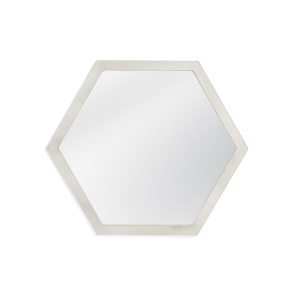 Bassett Mirror Modern Silver Leaf Dunn Wall Mirror