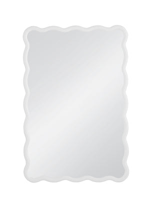 Bassett Mirror Modern White Bryony Rectangular Wall Mirror