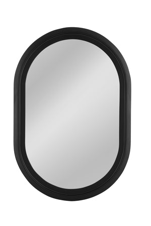 Bassett Mirror Traditional Matte Black Nash Wall Mirror
