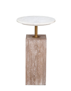 Bassett Mirror Farmhouse White Wash Mango Holt Accent Table