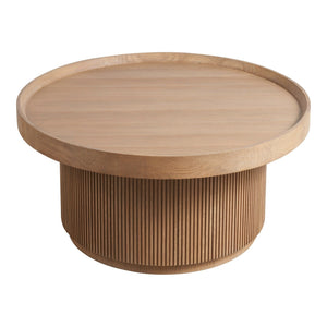 Universal Furniture New Modern Lumi Cocktail Table With Casters in Natural Oak