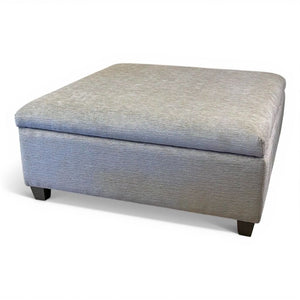King Hickory Depot Fabric Storage Ottoman in Limerick Granite
