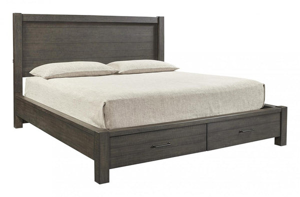 aspenhome mill creek full platform headboard in carob