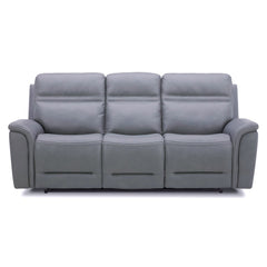 Liberty Furniture Cooper Blue Gray Leather Sofa P3 & Zg