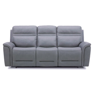 Liberty Furniture Cooper Blue Gray Leather Sofa P3 & Zg