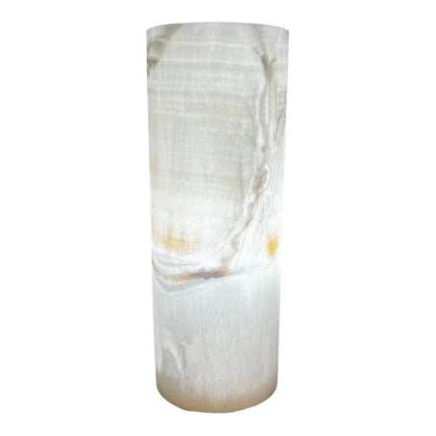 Furniture Source International Real Onyx Off-White Large Lamp