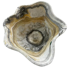 Furniture Source International Real Onyx Sculptured Zebra Bowl