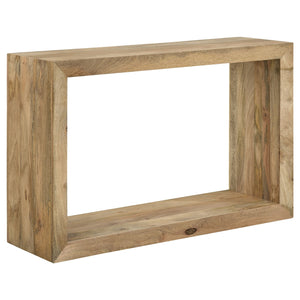 Coaster Benton Rectangular Solid Wood Sofa Console Table Natural