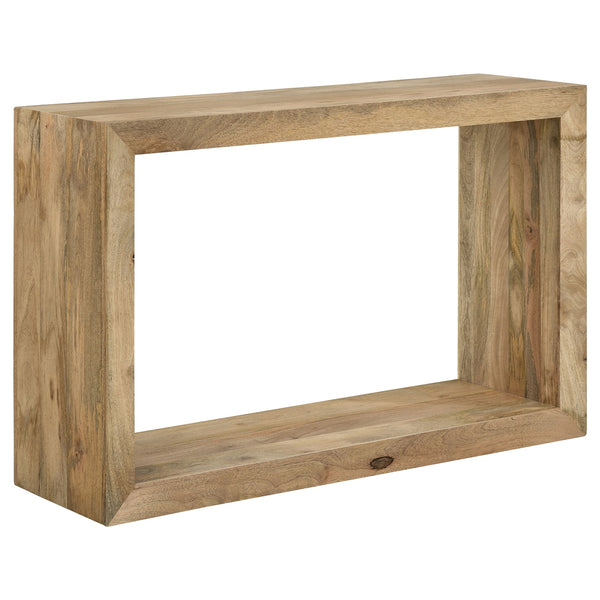 Coaster Benton Rectangular Solid Wood Sofa Console Table Natural