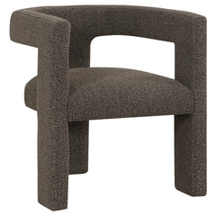 Coaster Petra Boucle Upholstered Accent Side Chair Chocolate Brown