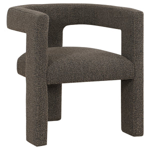 Coaster Petra Boucle Upholstered Accent Side Chair Chocolate Brown