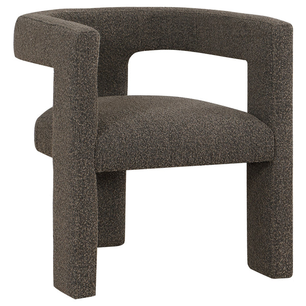 Coaster Petra Boucle Upholstered Accent Side Chair Chocolate Brown