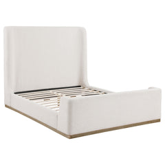 Coaster Nala Upholstered King Sleigh Bed Cream