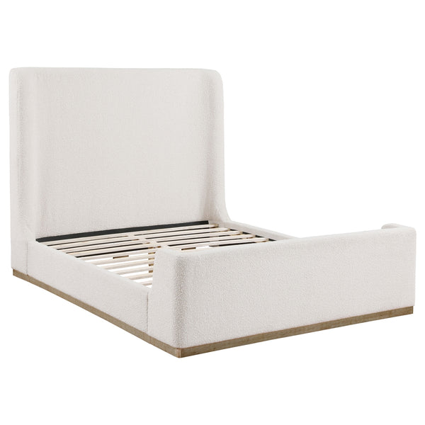 Coaster Nala Upholstered King Sleigh Bed Cream