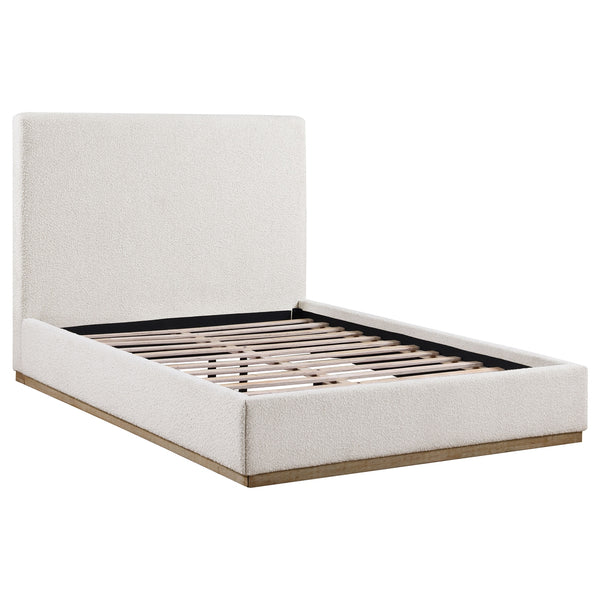 Coaster Knox Upholstered King Panel Bed Cream