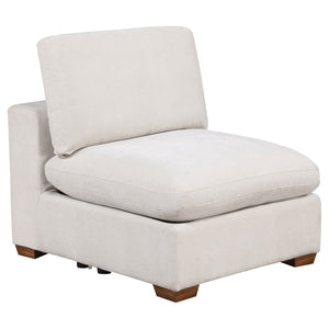 Coaster Lakeview Upholstered Armless Chair Ivory