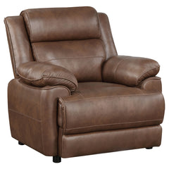 Coaster Ellington Upholstered Padded Arm Accent Chair Dark Brown