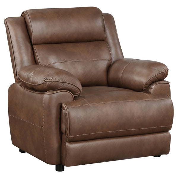 Coaster Ellington Upholstered Padded Arm Accent Chair Dark Brown