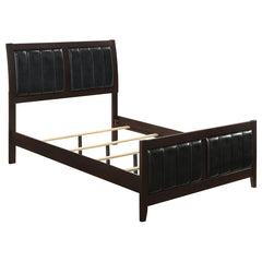 Coaster Carlton Wood King Panel Bed Cappuccino