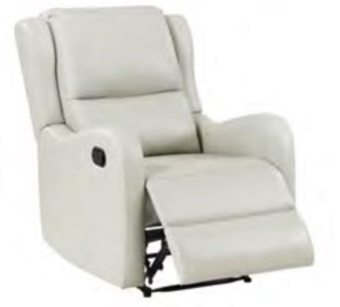 Coaster Kelsey Upholstered English Arm Recliner Chair Ivory