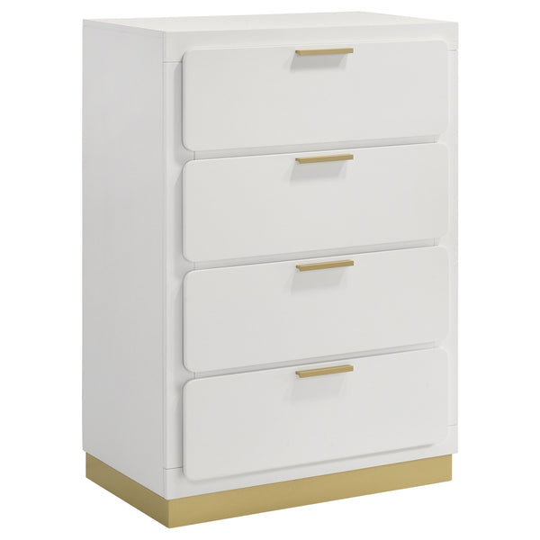 Coaster Caraway 4-Drawer Bedroom Chest White