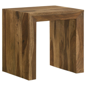 Coaster Odilia Rectangular Solid Wood End Table Auburn