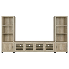 Coaster Sachin 3-Piece 79 Inch TV Entertainment Center Antique Pine