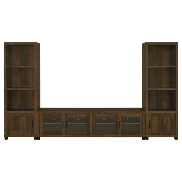 Coaster Sachin 3-Piece 79 Inch TV Entertainment Center Dark Pine
