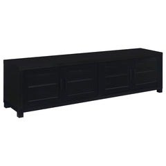 Coaster Jupiter 4-Door Engineered Wood 79 Inch TV Stand Black