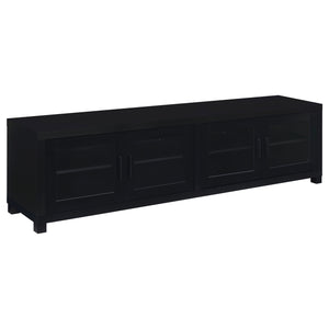 Coaster Jupiter 4-Door Engineered Wood 79 Inch TV Stand Black