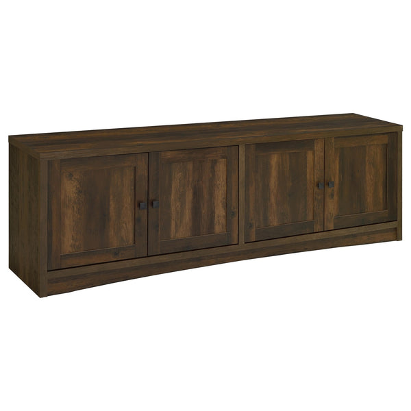 Coaster Laughlin 4-Door Engineered Wood 78 Inch TV Stand Dark Pine