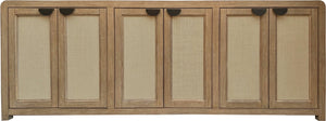 90" console w/ reversible panel doors - escape