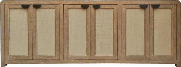 90" console w/ reversible panel doors - escape