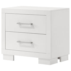Coaster Jessica 6-Piece King Led Bedroom Set Cream White