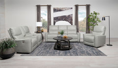 Coaster Greenfield 3-Piece Power Reclining Sofa Set Ivory