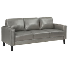 Coaster Ruth 3-Piece Upholstered Track Arm Sofa Set Grey