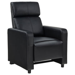 Coaster Toohey 5-Piece Upholstered Tufted Recliner Living Room Set Black
