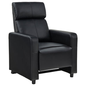 Coaster Toohey 5-Piece Upholstered Tufted Recliner Living Room Set Black