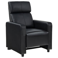 Coaster Toohey 3-Piece Upholstered Tufted Recliner Living Room Set Black