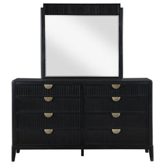 Coaster Brookmead 8-Drawer Dresser with Mirror Black