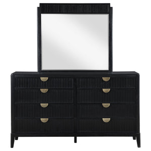 Coaster Brookmead 8-Drawer Dresser with Mirror Black