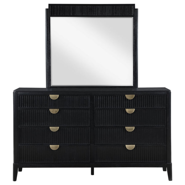 Coaster Brookmead 8-Drawer Dresser with Mirror Black