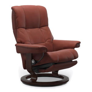 Stressless Mayfair Classic Power Large Recliner in Paloma Dark Henna
