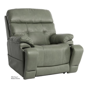 Mega Motion Infi Elite Infinite Position Power Lift Recliner Chair with Adjustable Headrest Lumbar & Air Bladder Massage in Olive