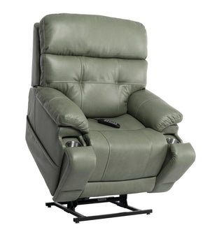 Mega Motion Infi Elite Infinite Position Power Lift Recliner Chair with Adjustable Headrest Lumbar & Air Bladder Massage in Olive